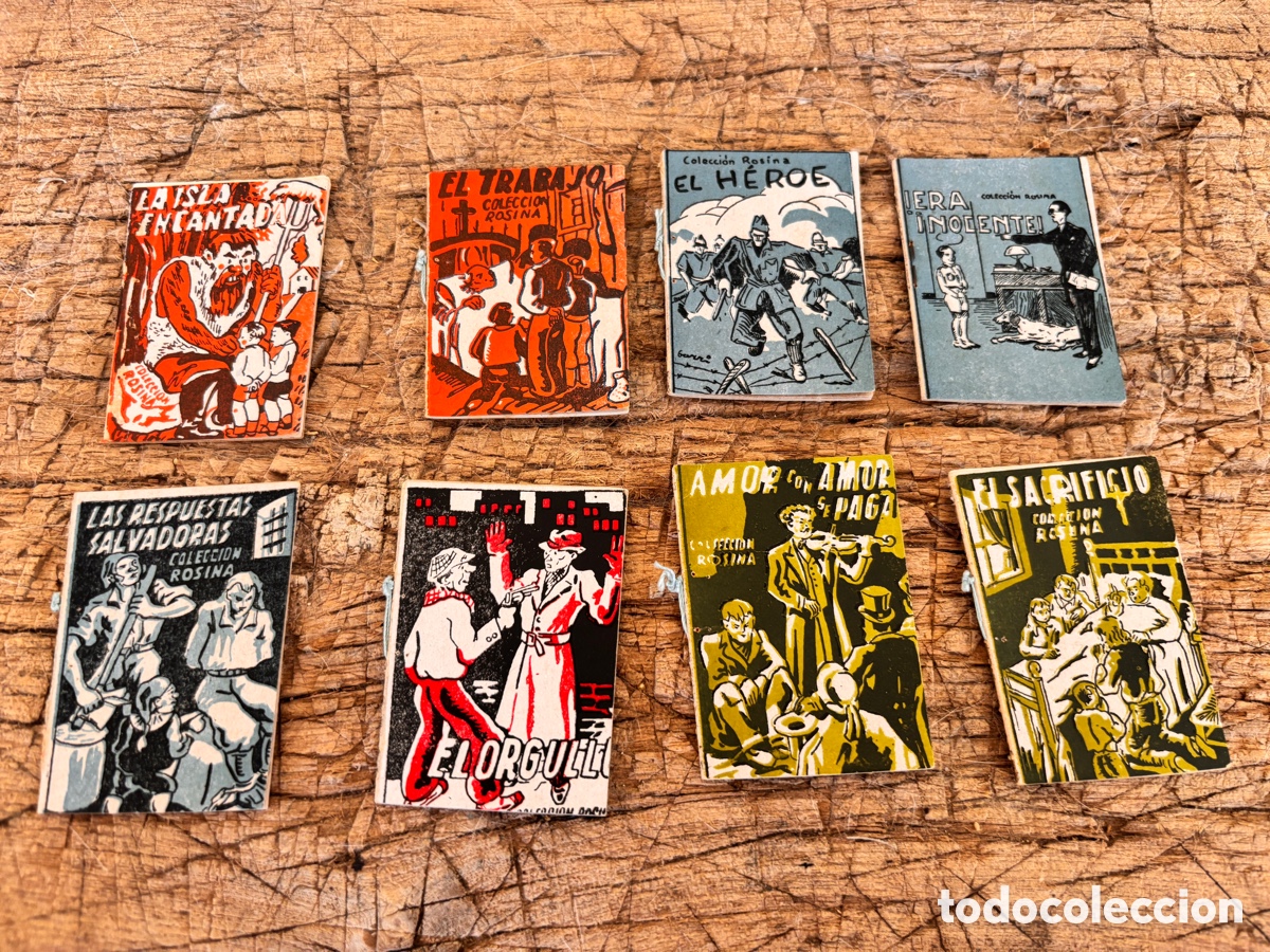 Otros art&iacute;culos de coleccionismo en papel: Lote 8 Cuentos Miniatura - Colecci&oacute;n Rosina - Ediciones Patri&oacute;ticas (Cer&oacute;n, C&aacute;diz) - A&ntilde;os 40