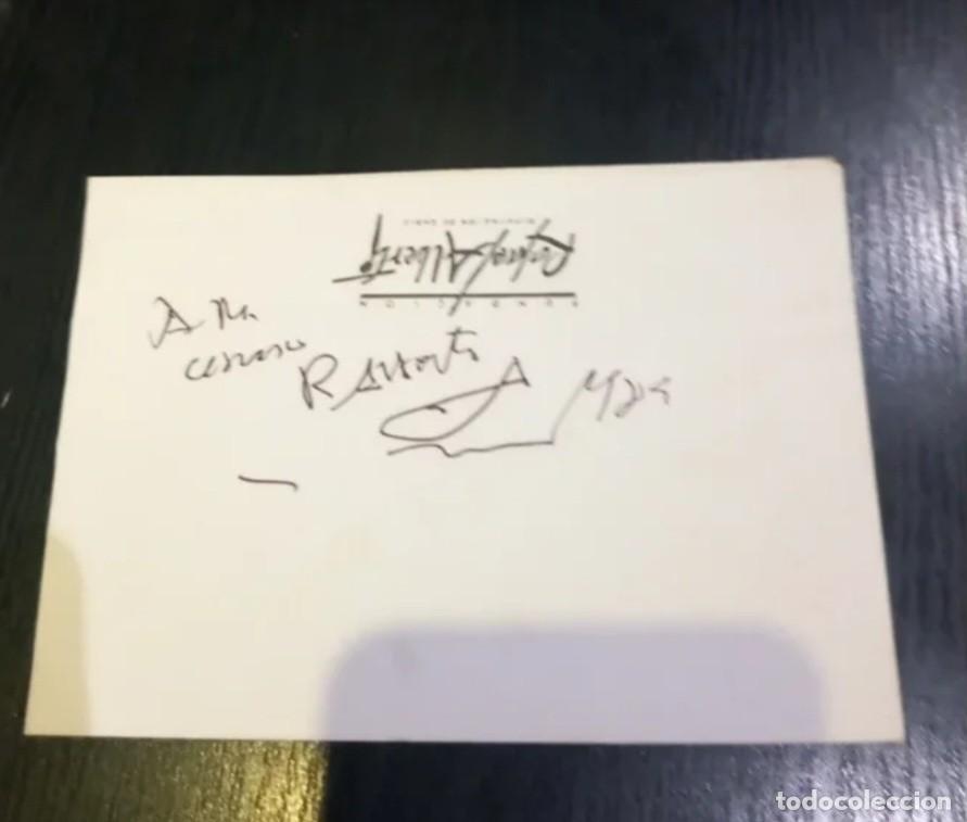Otros art&iacute;culos de coleccionismo en papel: Folleto con Autografo de Rafael Alberti