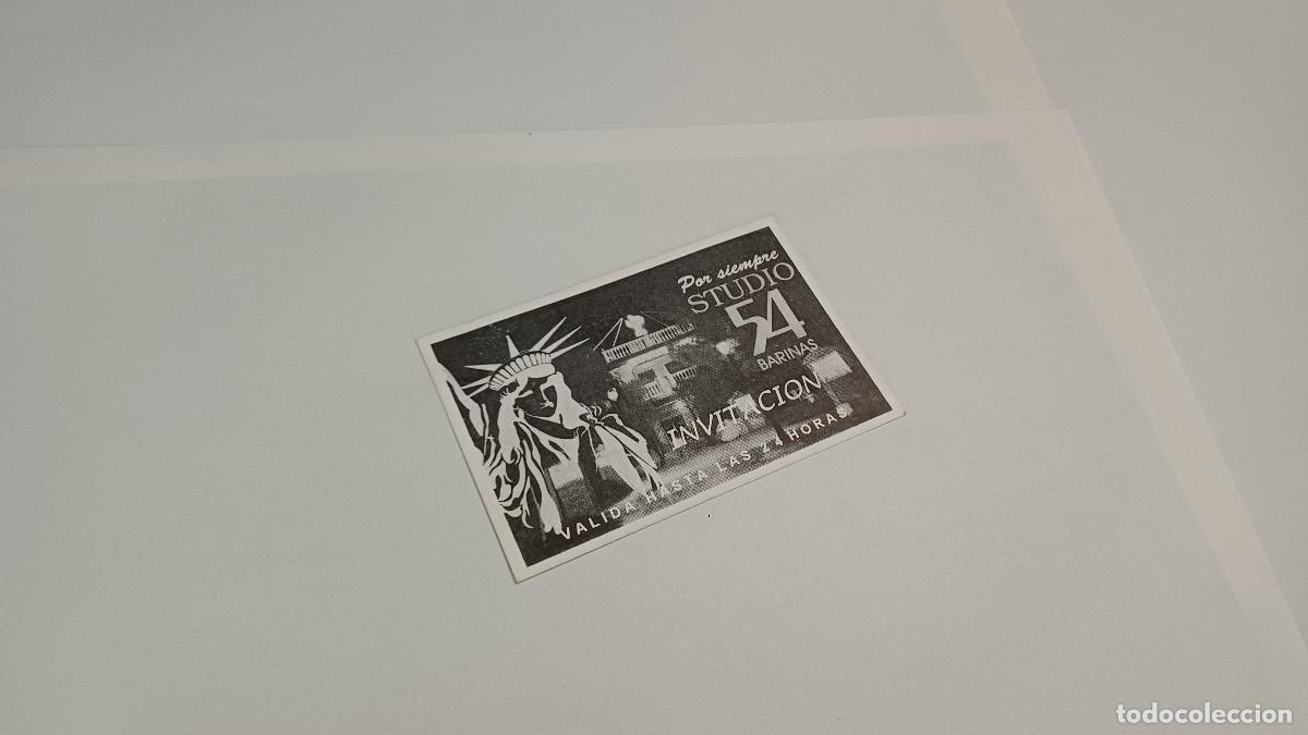 Otros art&iacute;culos de coleccionismo en papel: FLYER ENTRADA INVITACION - DISCOTECA STUDIO 54