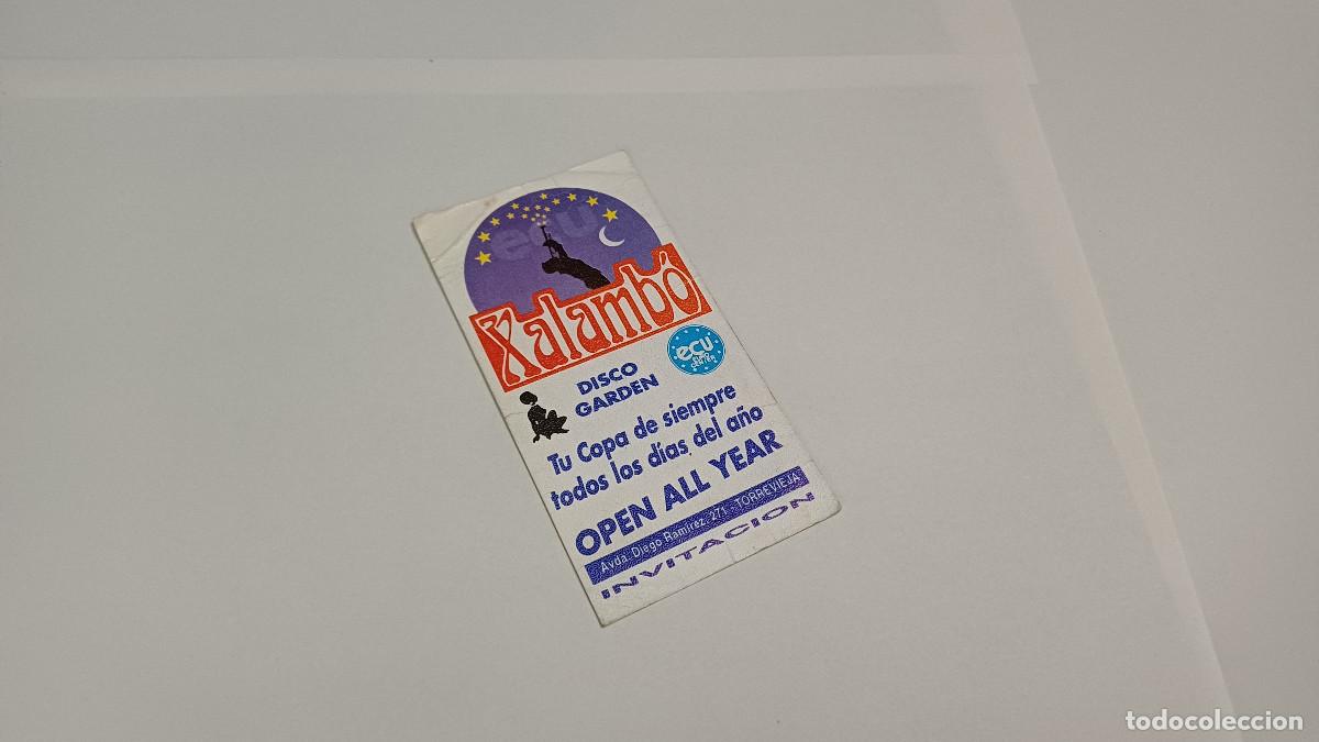 Altri oggetti di carta: FLYER ENTRADA INVITACION - DISCOTECA XALAMB&Oacute;