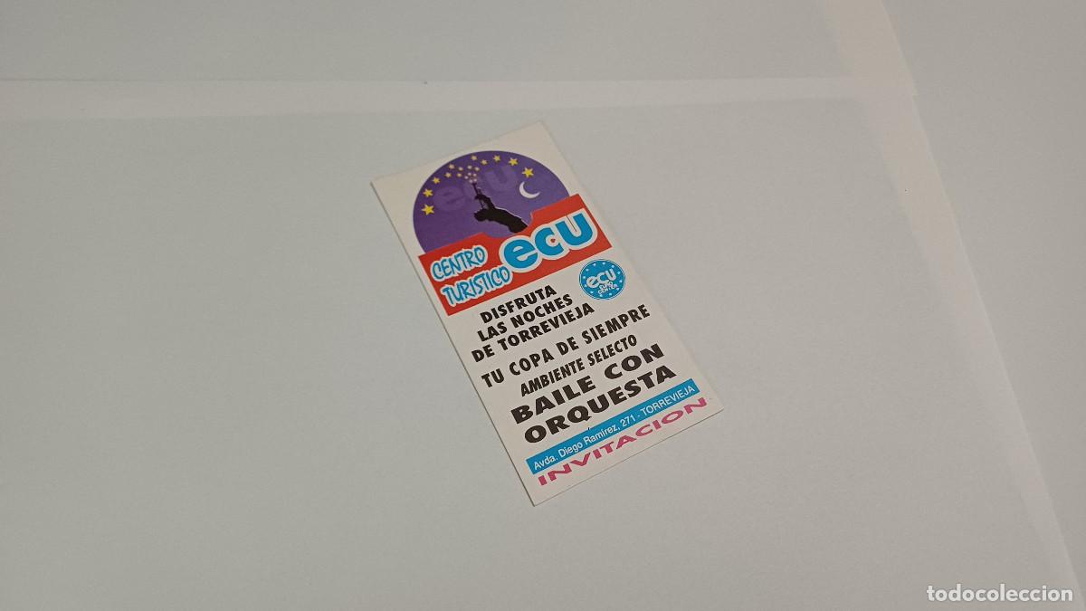 Otros art&iacute;culos de coleccionismo en papel: FLYER ENTRADA INVITACION - DISCOTECA ECU