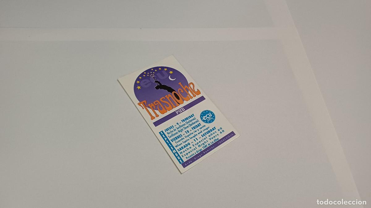 Otros art&iacute;culos de coleccionismo en papel: FLYER ENTRADA INVITACION - DISCOTECA TRASNOCHE