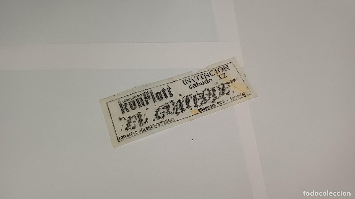 Otros art&iacute;culos de coleccionismo en papel: FLYER ENTRADA INVITACION - ENTRADA DE PLASTICO DISCOTECA KOMPLOTT