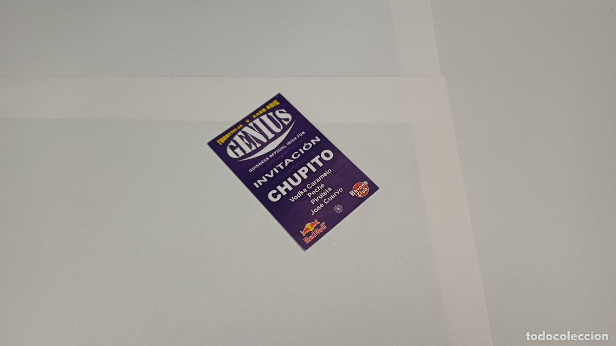 Otros art&iacute;culos de coleccionismo en papel: FLYER ENTRADA INVITACION - DISCOTECA GENIUS