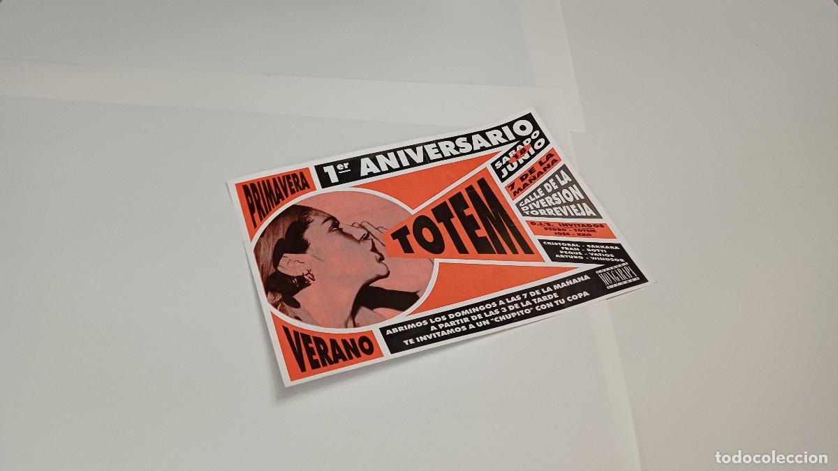 Otros art&iacute;culos de coleccionismo en papel: FLYER ENTRADA INVITACION - DISCOTECA TOTEM 1 ANIVERSARIO