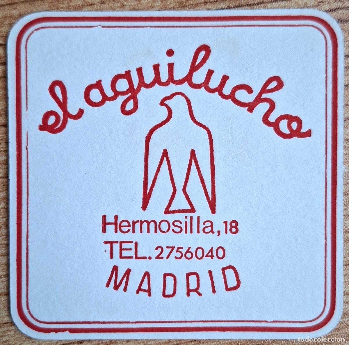 Otros art&iacute;culos de coleccionismo en papel: Posavasos El Aguilucho - min&uacute;suculas - Madrid