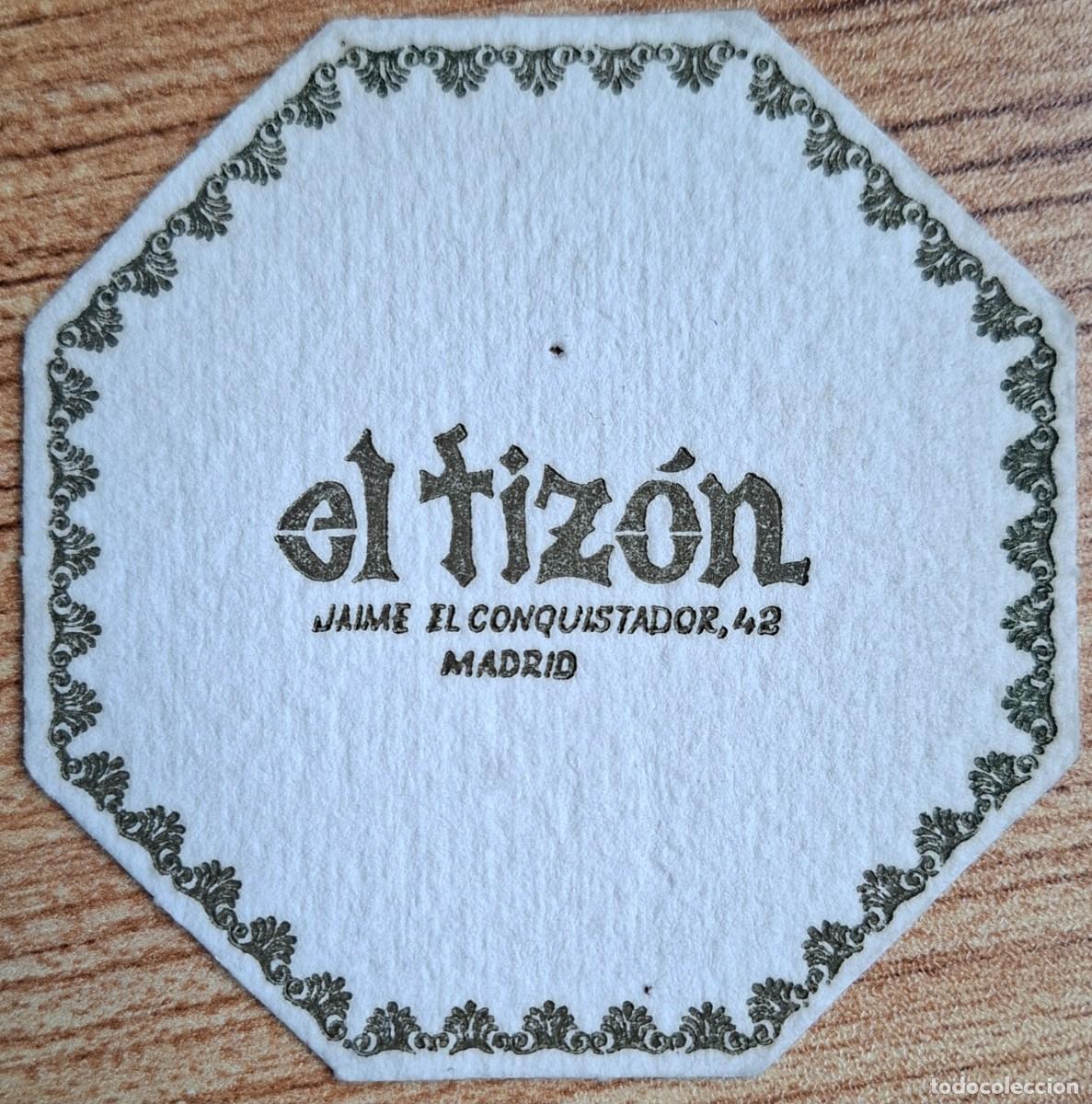 Otros art&iacute;culos de coleccionismo en papel: Posavasos Cafeter&iacute;a El Tiz&oacute;n - Madrid