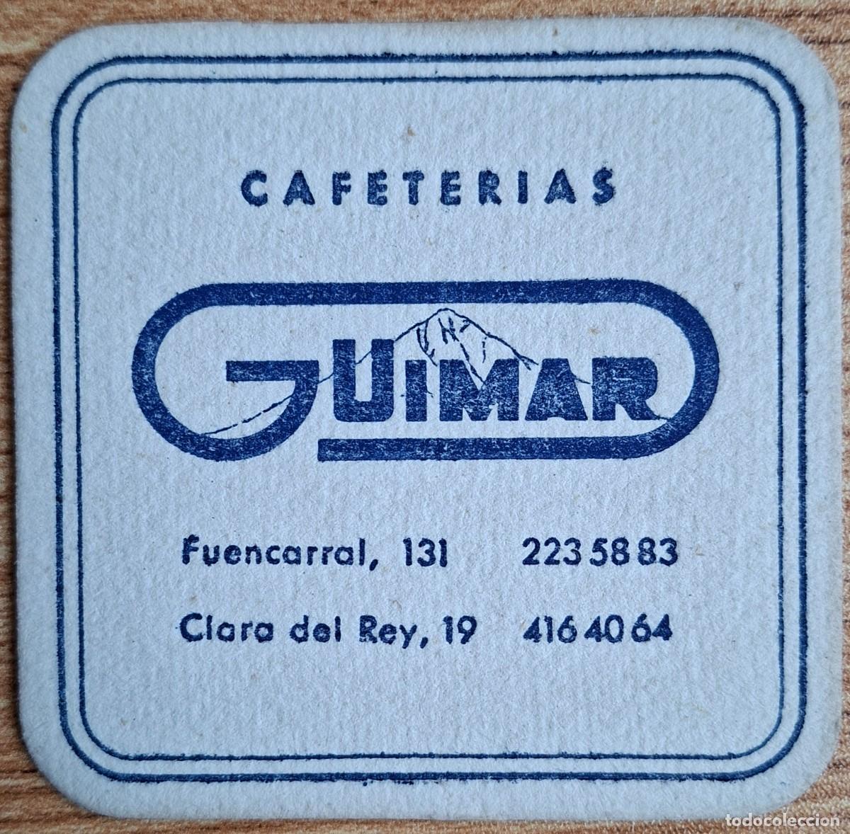 Otros art&iacute;culos de coleccionismo en papel: Posavasos Cafeter&iacute;a G&uuml;imar - Madrid