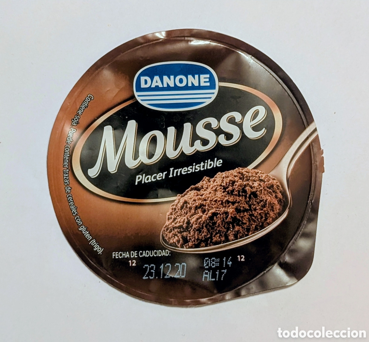 Otros art&iacute;culos de coleccionismo en papel: Tapa Danone Mousse de chocolate