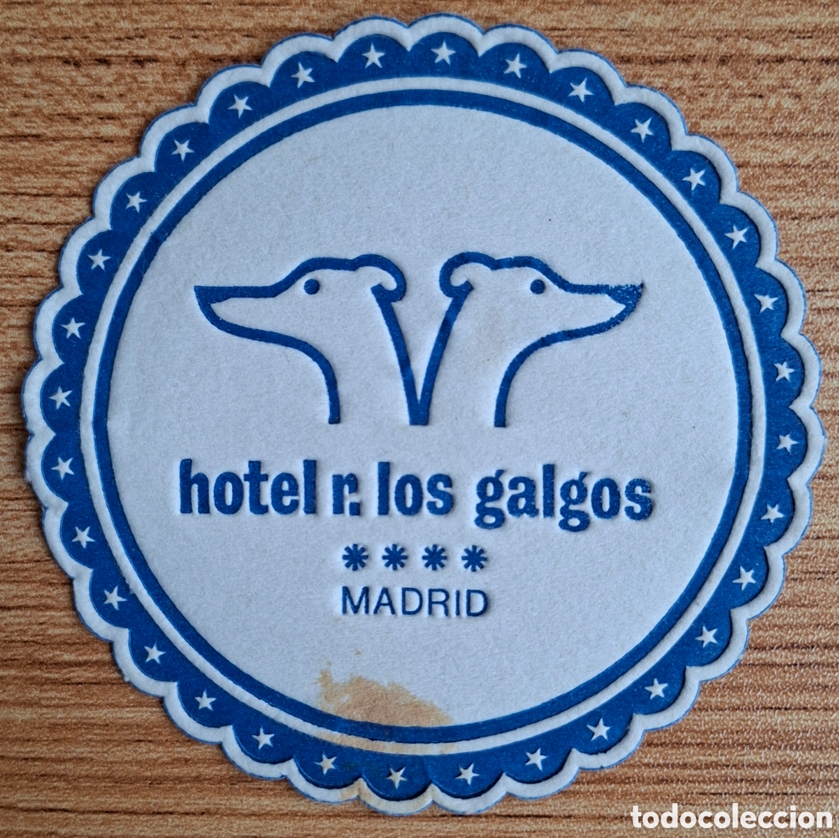 Otros art&iacute;culos de coleccionismo en papel: Posavasos Hotel Residencia Los Galgos - Hotasa Rumasa - Madrid