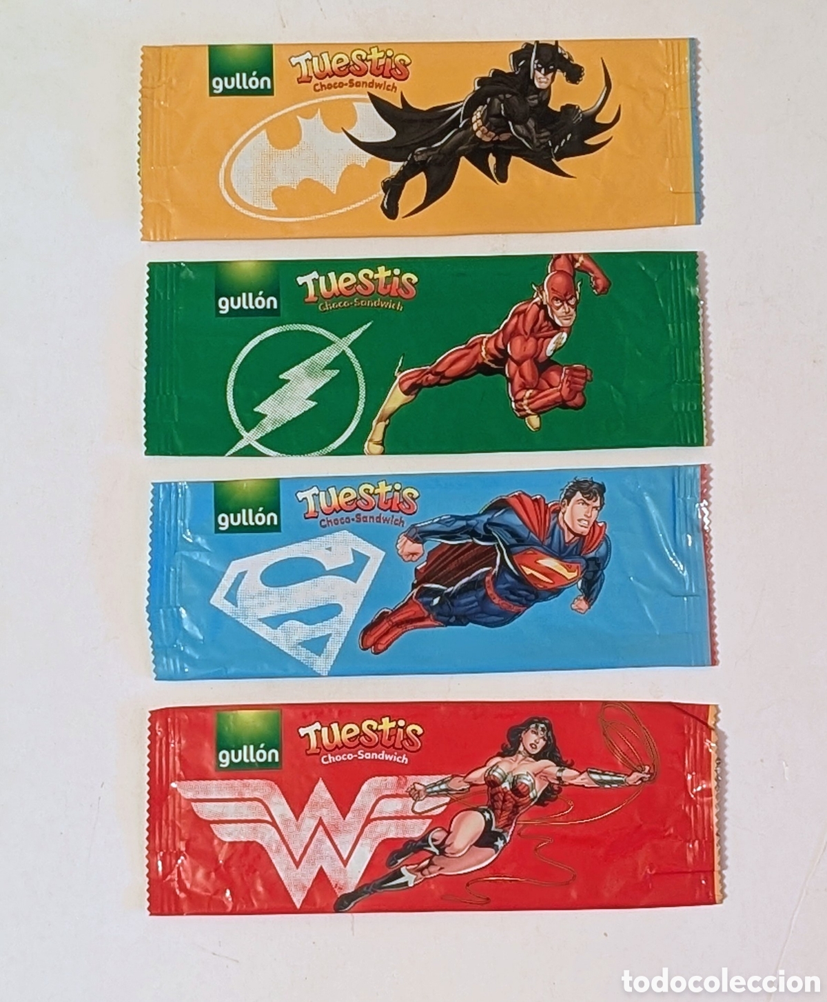 Otros art&iacute;culos de coleccionismo en papel: Colecci&oacute;n completa envoltorios Justice League. DC Comics. Tuestis. Marvel