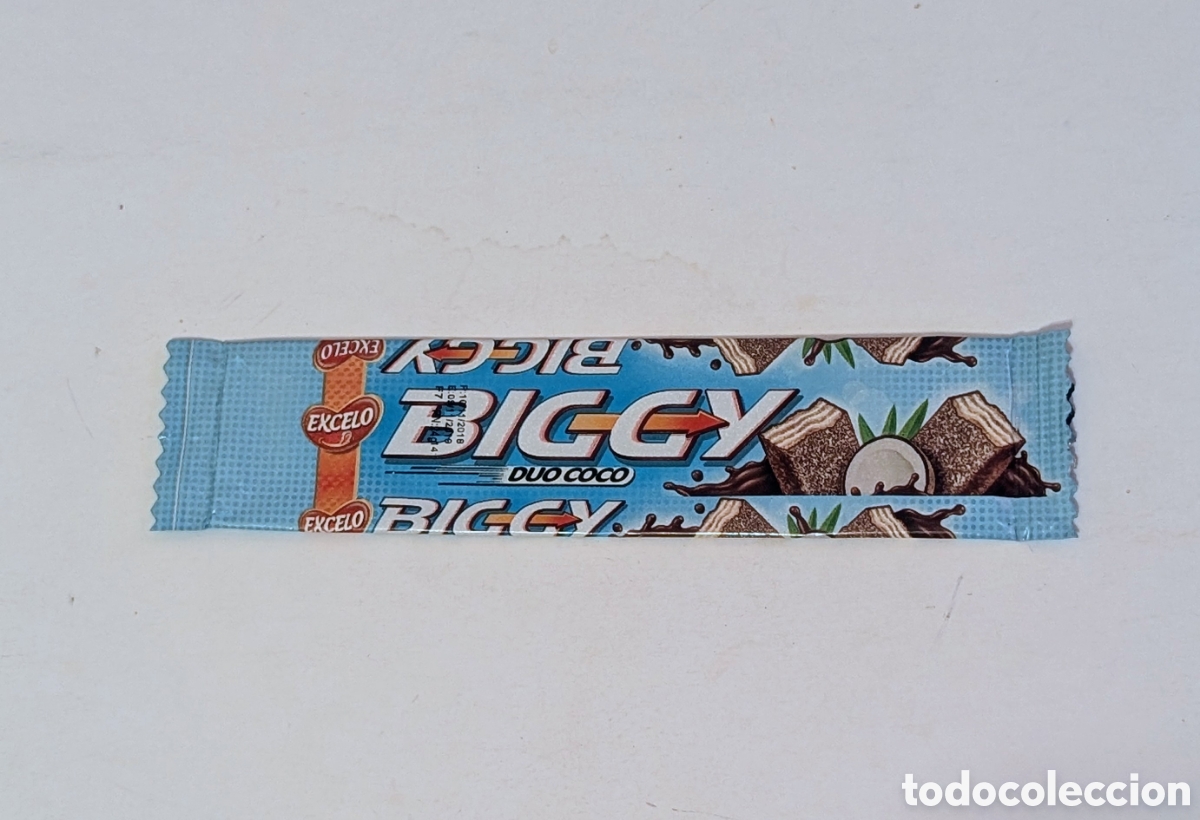 Otros art&iacute;culos de coleccionismo en papel: Envoltorio vac&iacute;o Excelo. Biggy Duo Coco - Foto 1