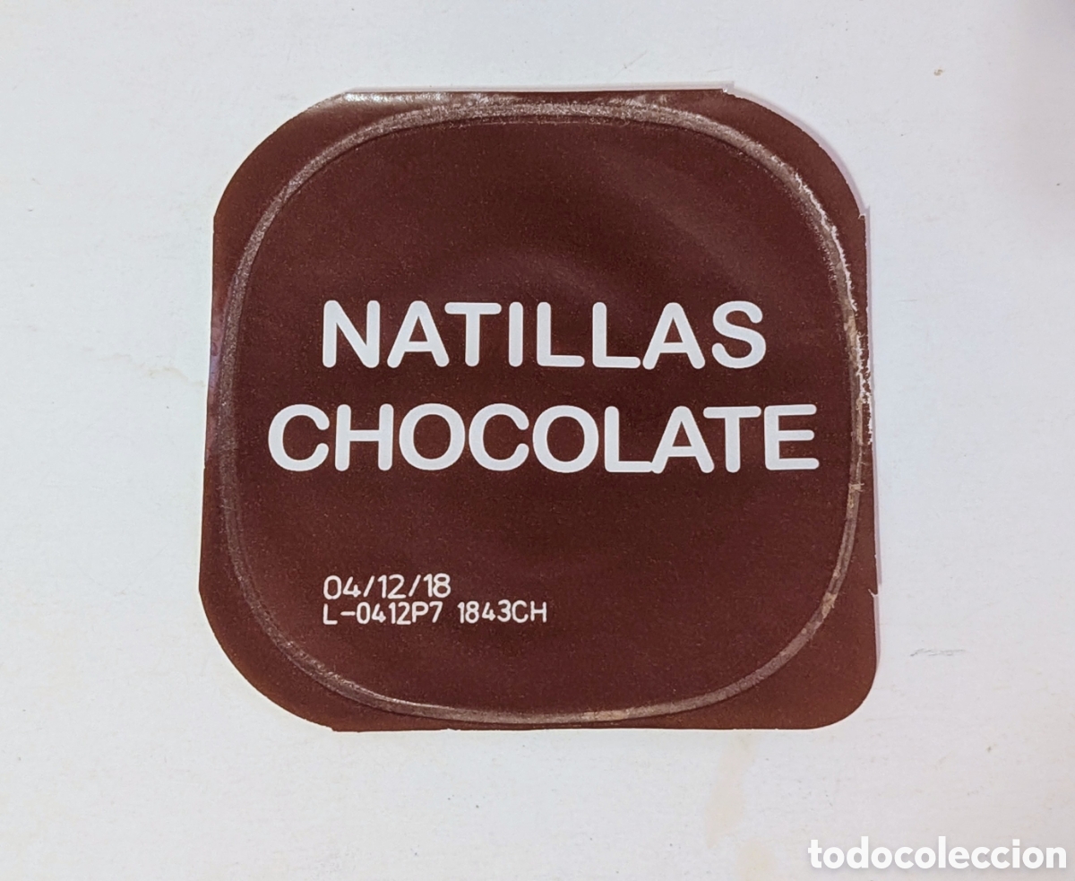 Otros art&iacute;culos de coleccionismo en papel: Tapa yogur natillas chocolate