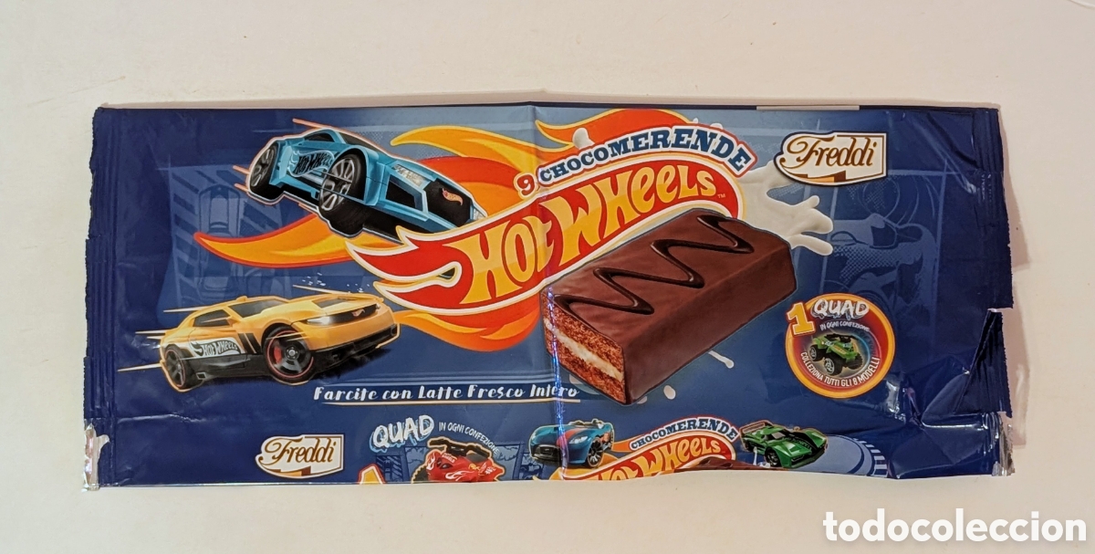 Otros art&iacute;culos de coleccionismo en papel: Envase vac&iacute;o Envoltorio Hotwheels. Freddie. Muy Raro!
