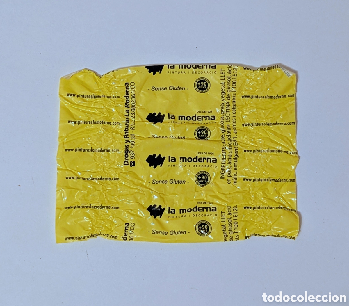 Otros art&iacute;culos de coleccionismo en papel: Envoltorio caramelos La Moderna
