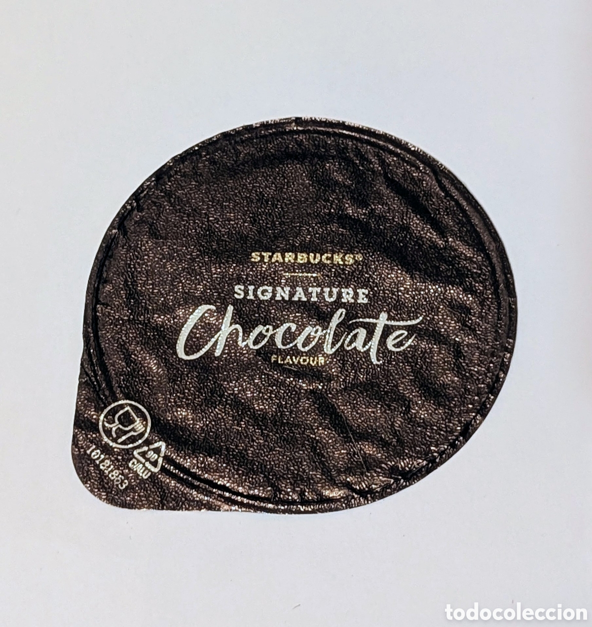 Otros art&iacute;culos de coleccionismo en papel: Tapa envoltorio Chocolate Starbucks