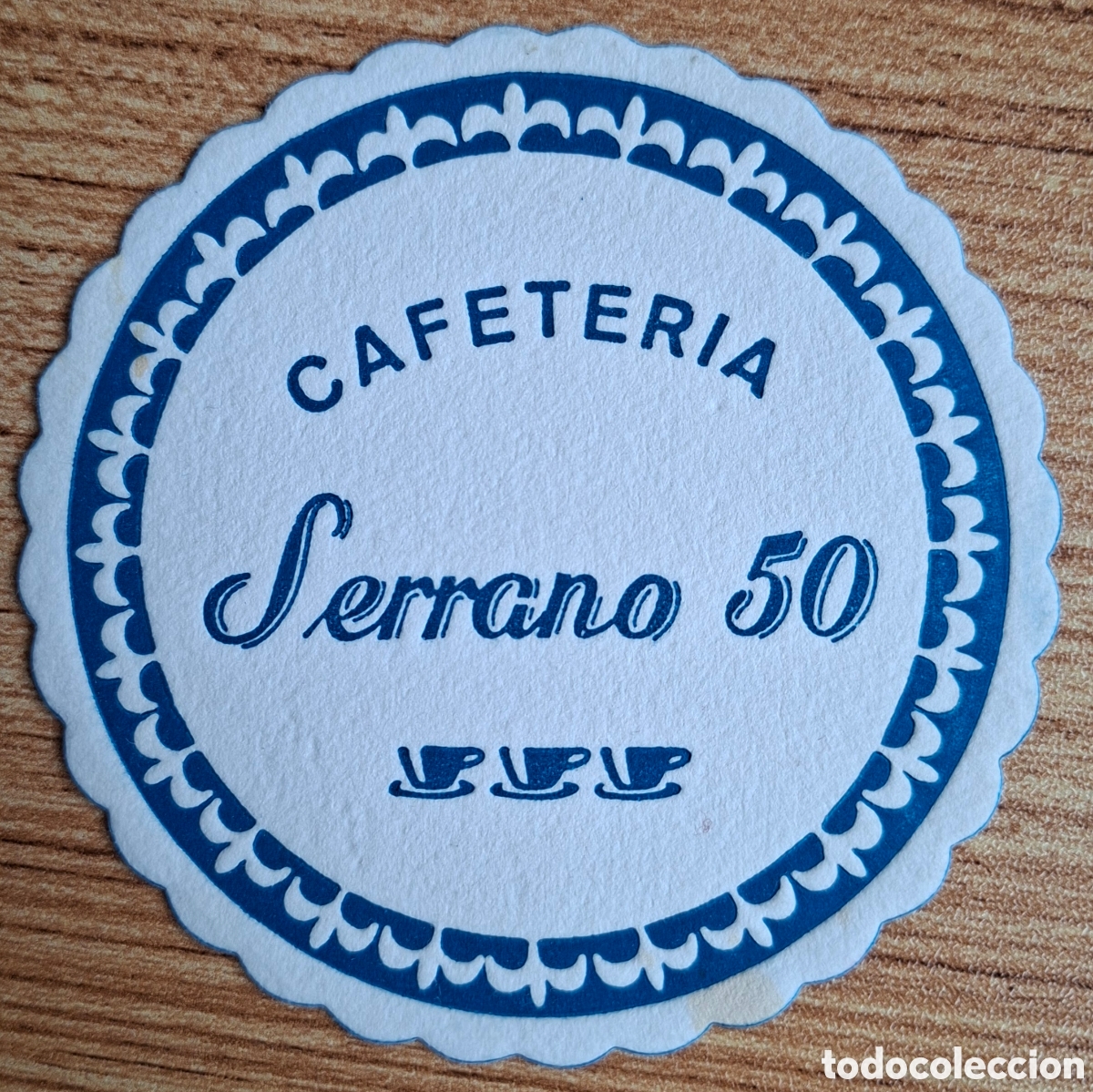 Otros art&iacute;culos de coleccionismo en papel: Posavasos Cafeter&iacute;a Serrano 50 - Madrid