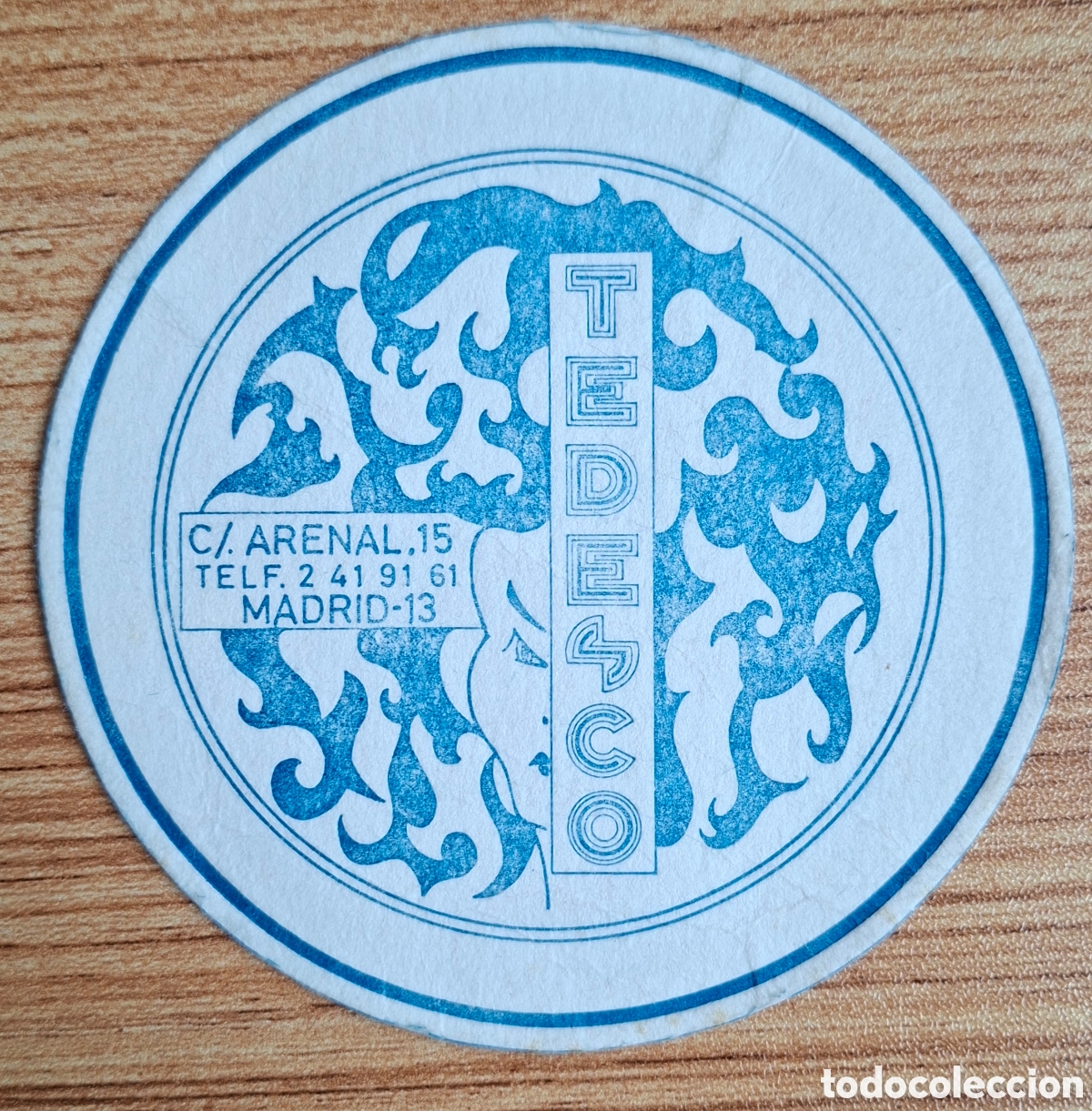 Otros art&iacute;culos de coleccionismo en papel: Posavasos Tedesco - Madrid