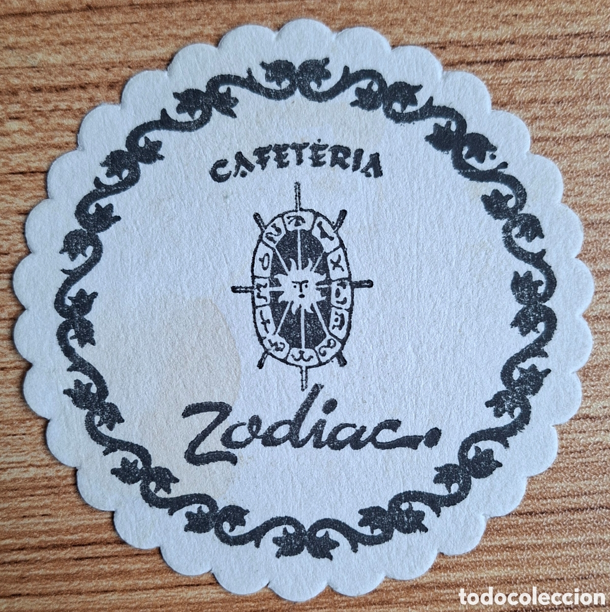 Otros art&iacute;culos de coleccionismo en papel: Posavasos Cafeter&iacute;a Zodiac - Madrid