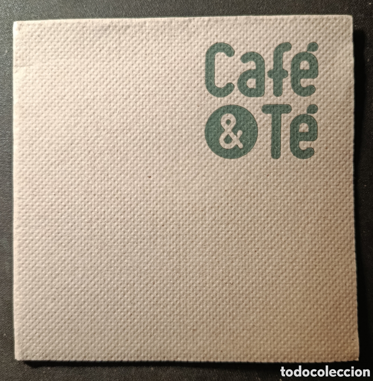 Otros art&iacute;culos de coleccionismo en papel: SERVILLETA DE PAPEL CAF&Eacute; & T&Eacute;