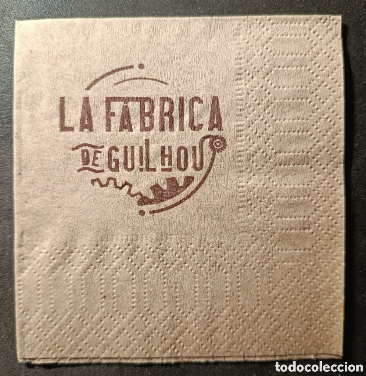 Otros art&iacute;culos de coleccionismo en papel: SERVILLETA DE PAPEL LA F&Aacute;BRICA DE GUILHOU/MIERES -ASTURIAS