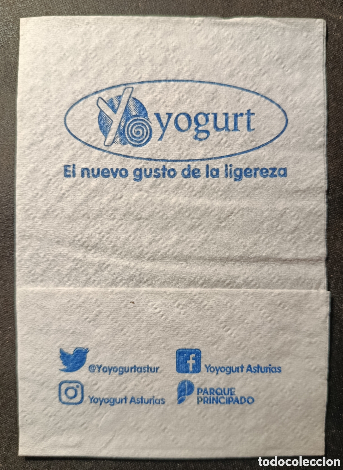 Otros art&iacute;culos de coleccionismo en papel: SERVILLETA DE PAPEL YOGURT/ASTURIAS
