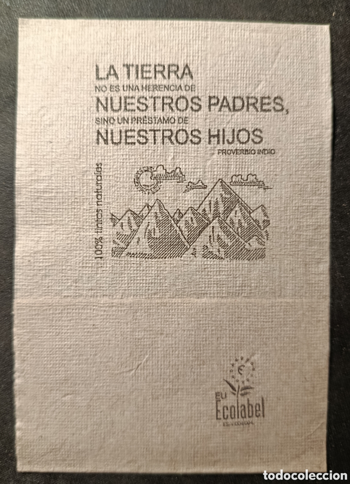 Otros art&iacute;culos de coleccionismo en papel: SERVILLETA DE PAPEL/ECOLOG&Iacute;A