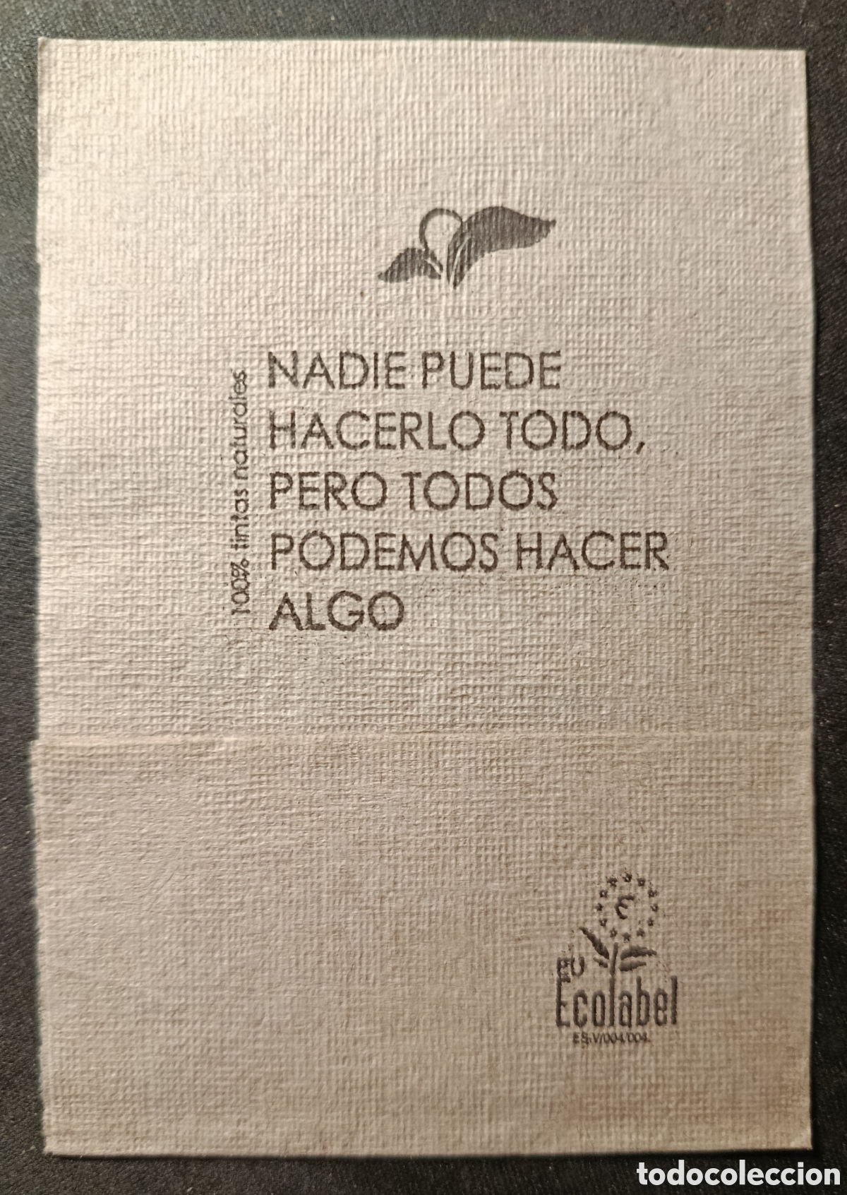 Otros art&iacute;culos de coleccionismo en papel: SERVILLETA DE PAPEL/ECOLOG&Iacute;A