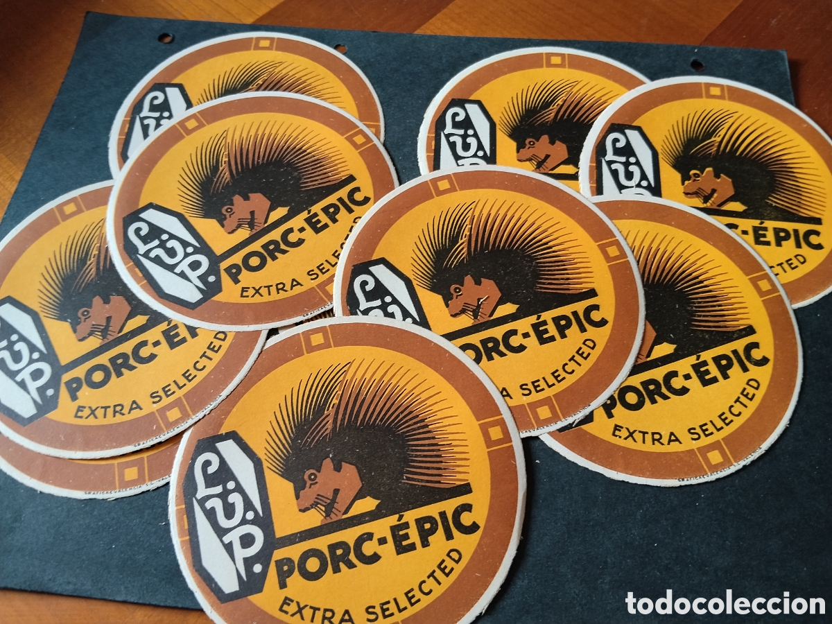 Otros art&iacute;culos de coleccionismo en papel: Etiquetas de naranja publicidad porc-epic L.V.P.