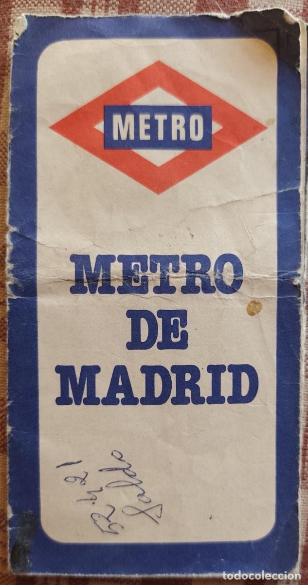 Otros art&iacute;culos de coleccionismo en papel: Plano Metro Madrid 1979