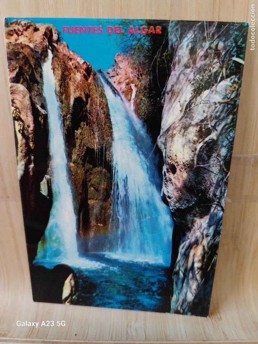Otros art&iacute;culos de coleccionismo en papel: FUENTES DEL ALGAR TARJETA RESTAURANTE BAR CASCADA TARJETA MAPA 10.5X7CMS ORIGINAL