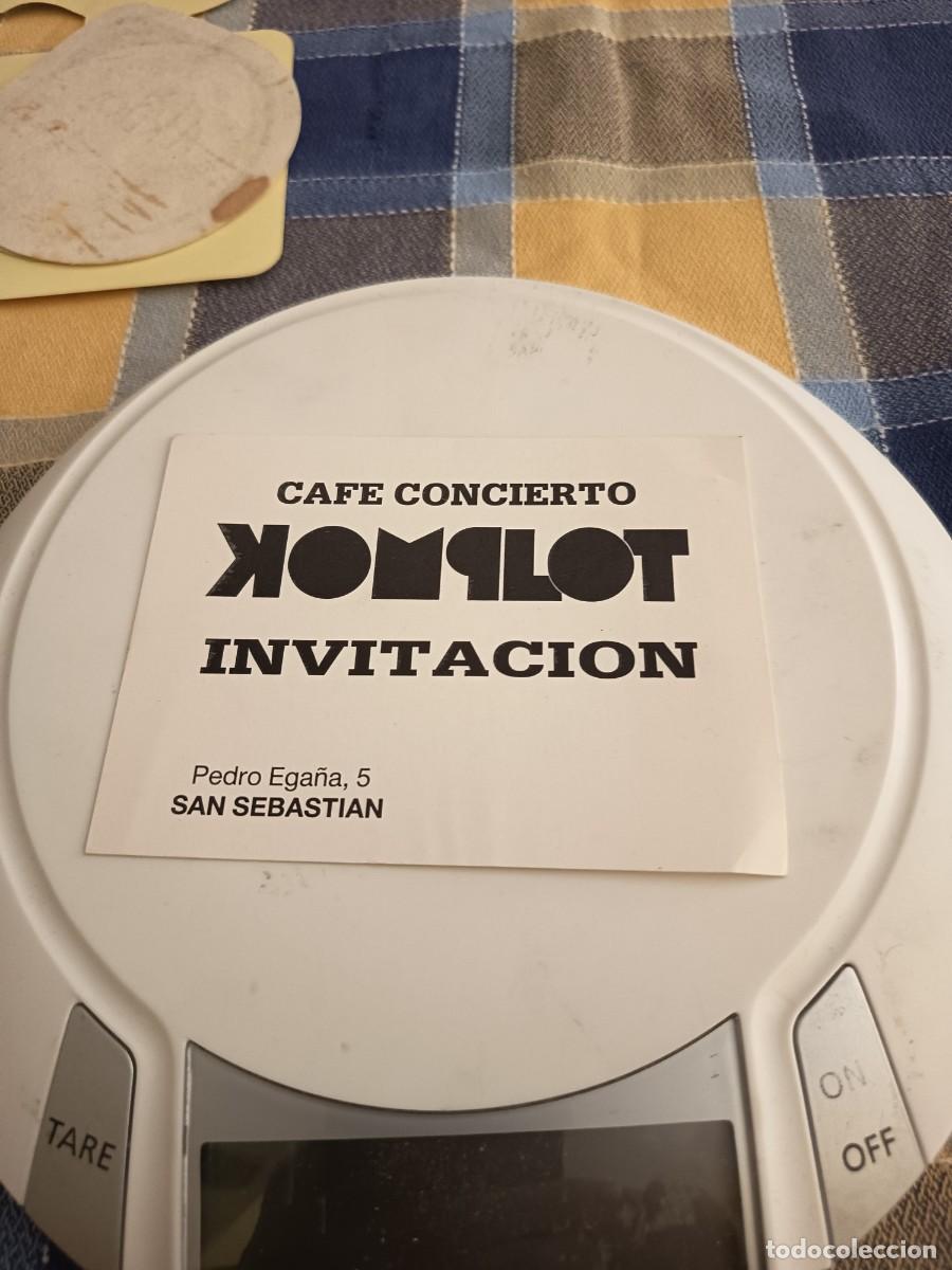 Otros art&iacute;culos de coleccionismo en papel: POSAVASOS CAFE CONCIERTO KOMPLOT-SAN SEBASTIAN-GUIPUZCUA