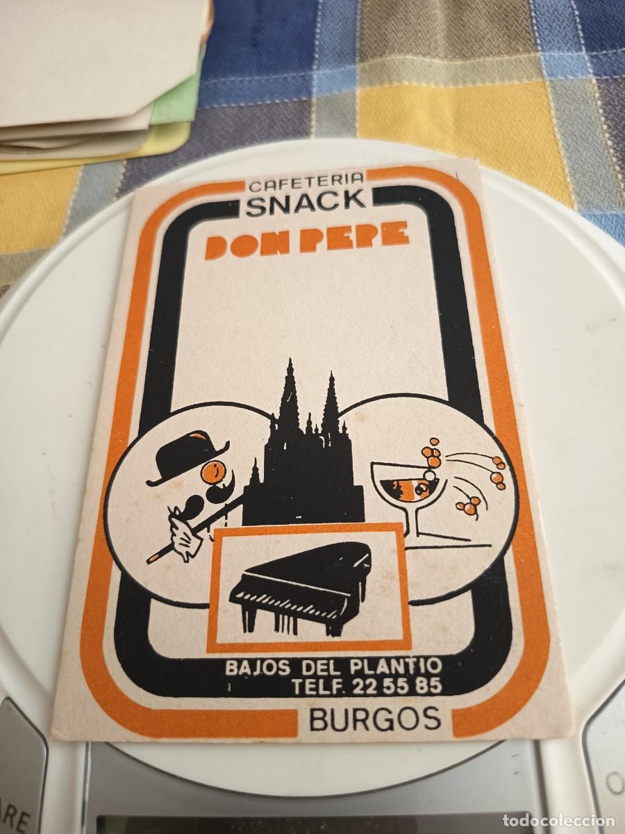 Otros art&iacute;culos de coleccionismo en papel: POSAVASOS CAFETERIA DON PEPE-BURGOS