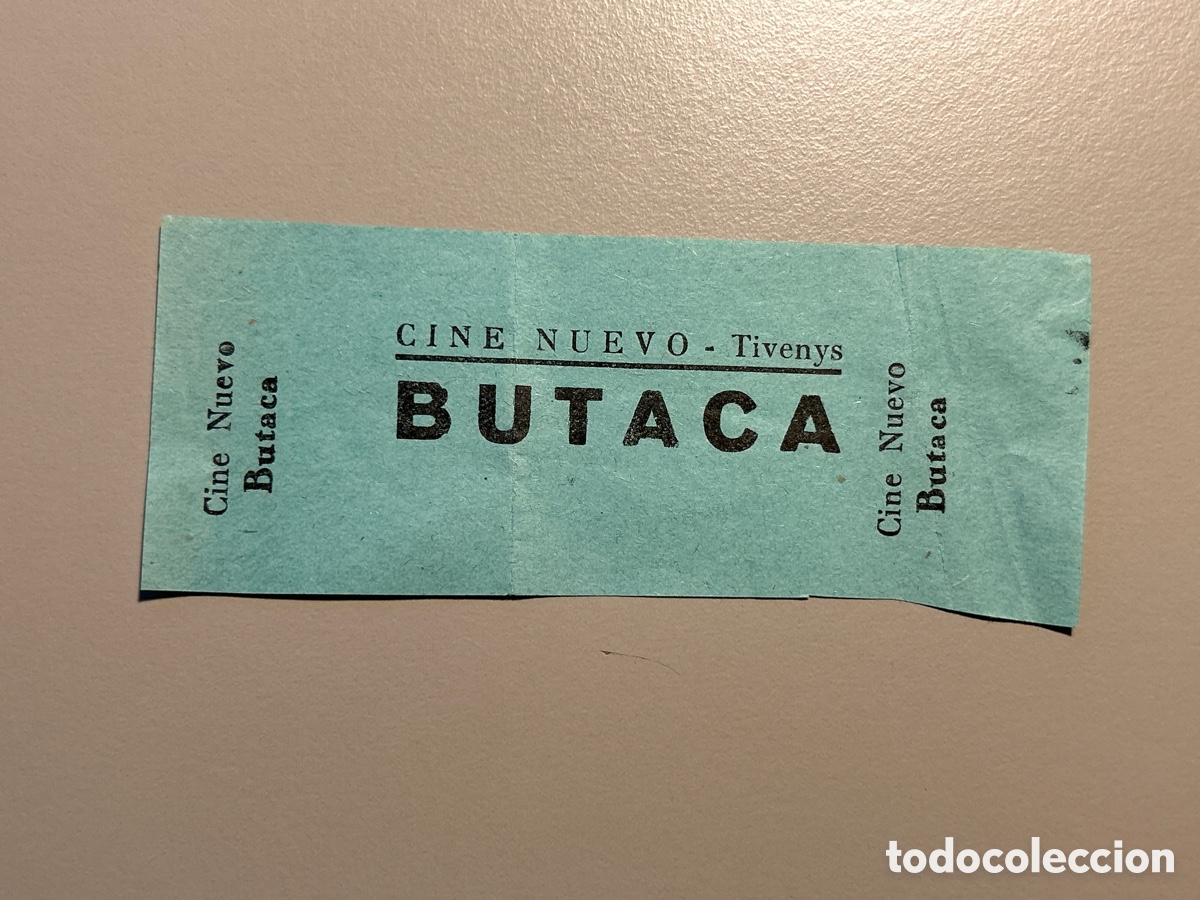 Otros art&iacute;culos de coleccionismo en papel: Entrada &ndash; Cine Nuevo &ndash; Tivenys &ndash; Anys 1940 1950