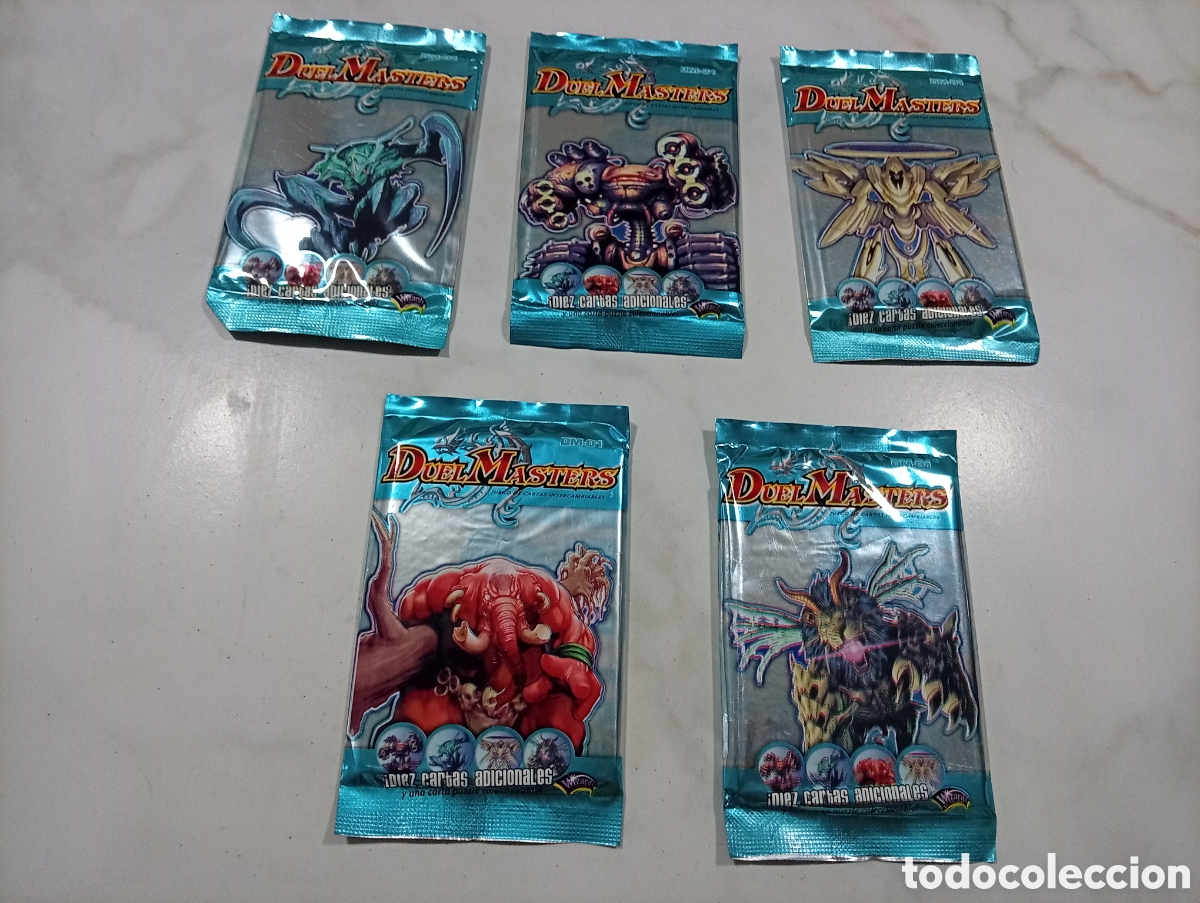 Otros art&iacute;culos de coleccionismo en papel: Duel masters lote de 5 sobres