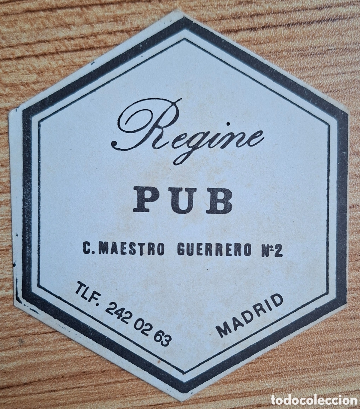 Otros art&iacute;culos de coleccionismo en papel: Posavasos Regine Pub - Madrid