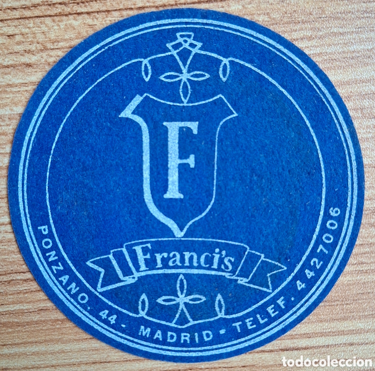 Otros art&iacute;culos de coleccionismo en papel: Posavasos Franci's Pub - Madrid
