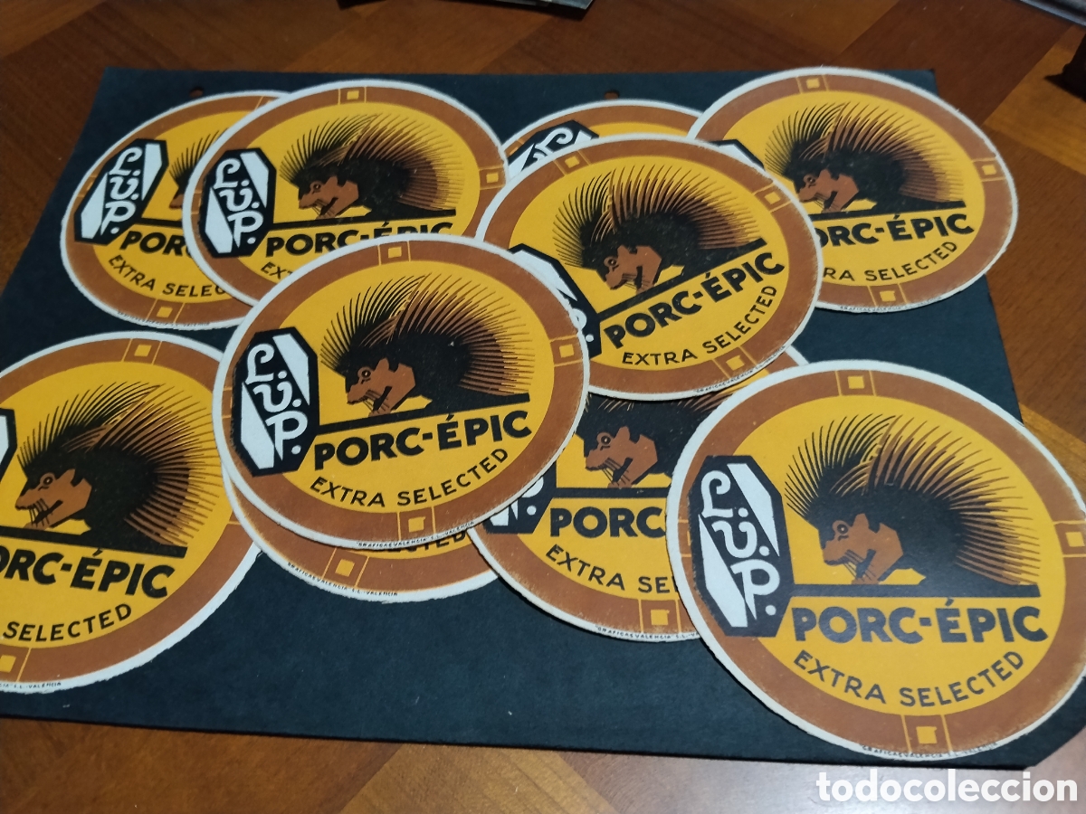 Otros art&iacute;culos de coleccionismo en papel: Etiquetas de naranja publicidad porc-epic
