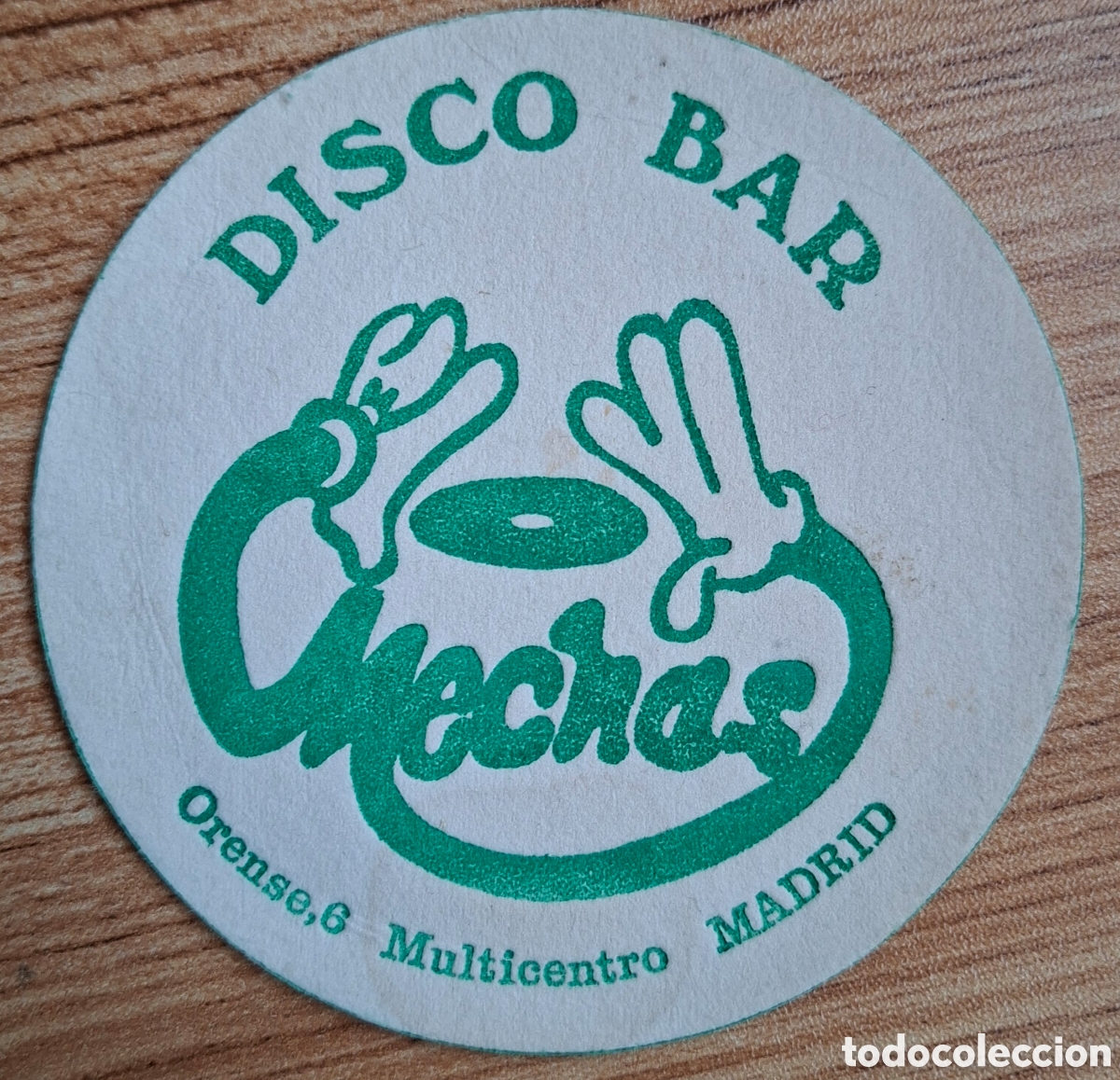 Otros art&iacute;culos de coleccionismo en papel: Posavasos Disco Bar Mechas - Madrid