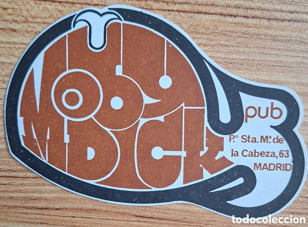 Otros art&iacute;culos de coleccionismo en papel: Posavasos Pub Moby Dick - Madrid
