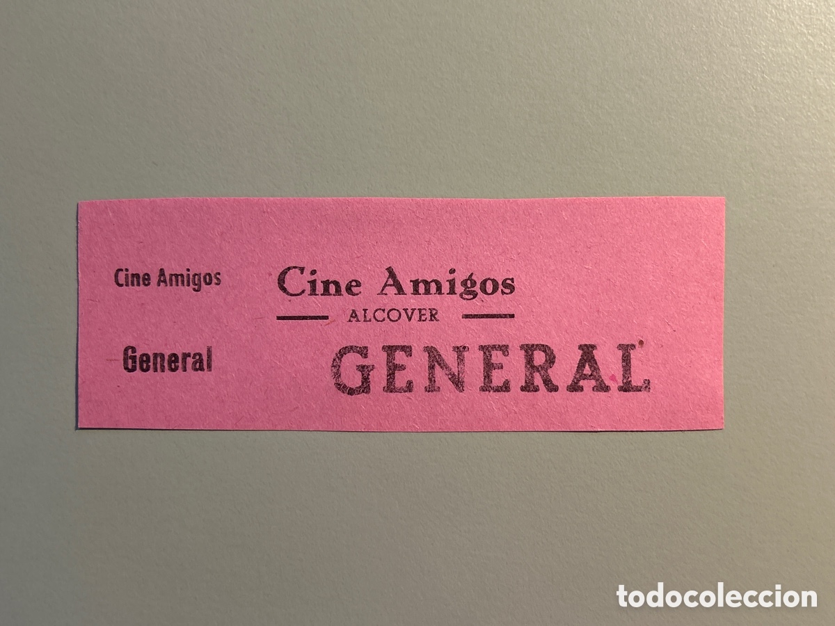 Otros art&iacute;culos de coleccionismo en papel: Entrada &ndash; Cine Amigos &ndash; Alcover &ndash; Anys 1940 1950