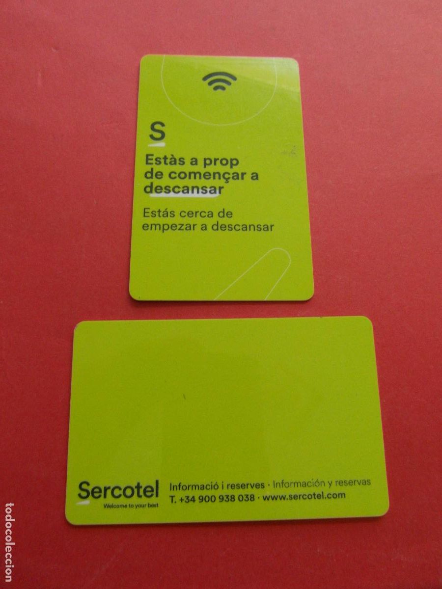 Otros art&iacute;culos de coleccionismo en papel: TARJETA LLAVE HOTEL SERCOTEL