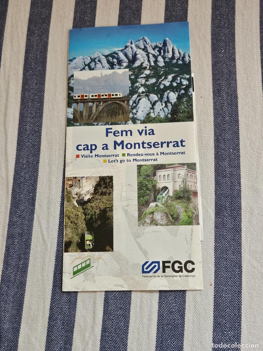 Otros art&iacute;culos de coleccionismo en papel: Folleto Desplegable Fem V&iacute;a Cap A Montserrat, En Catal&aacute;n, Castellano, Ingl&eacute;s Y Franc&eacute;s 2002.