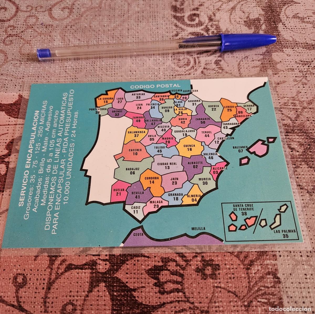 Otros art&iacute;culos de coleccionismo en papel: Mapa Promocional O Publicitario de &rdquo; Servicio De Encapsulaci&oacute;n &rdquo; Con C&oacute;digos Postales Y Telef&oacute;nicos.