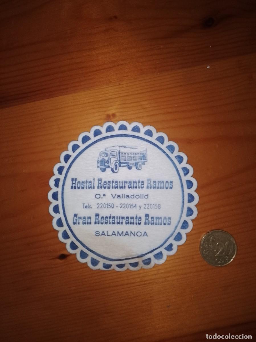 Otros art&iacute;culos de coleccionismo en papel: Posavaso hostal restaurante ramos salamanca
