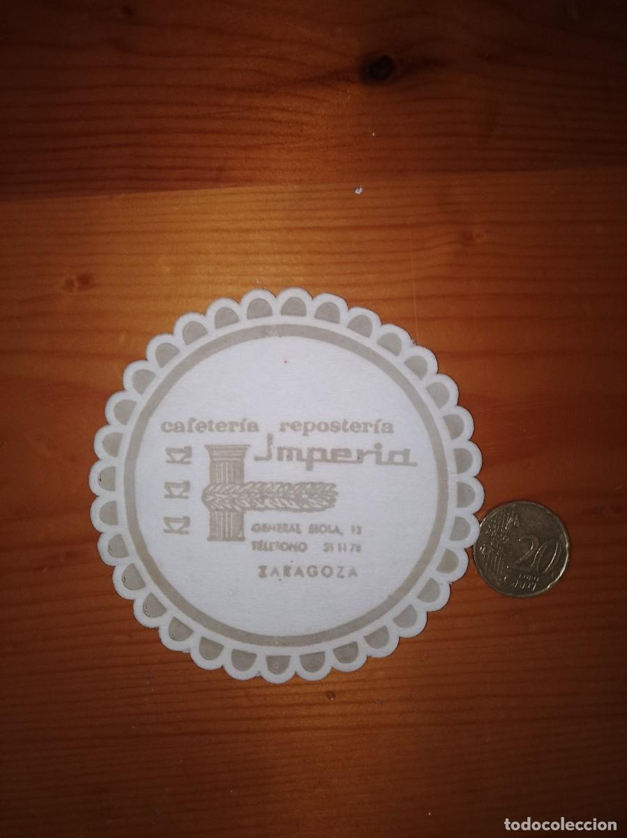 Otros art&iacute;culos de coleccionismo en papel: Posavaso cafeter&iacute;a reposter&iacute;a imperial Zaragoza