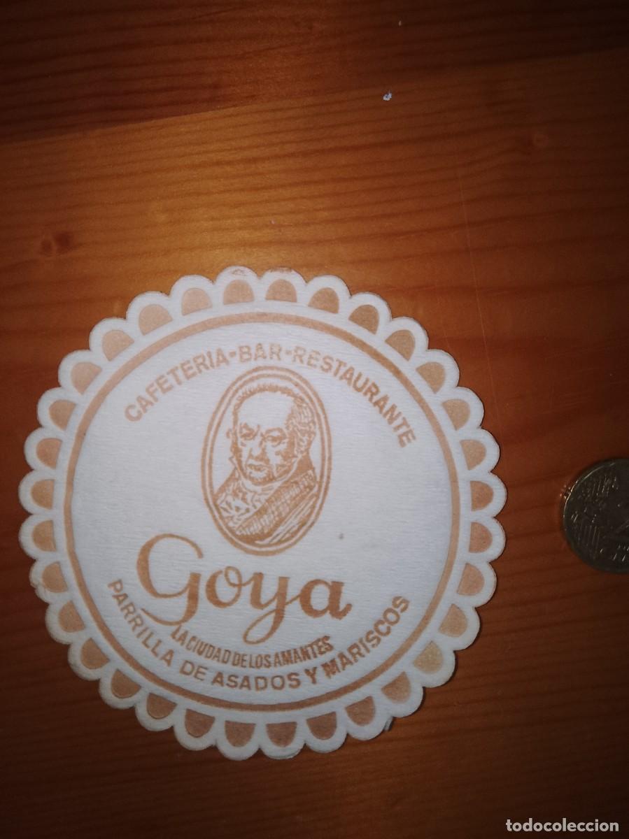 Otros art&iacute;culos de coleccionismo en papel: Posavaso bar restaurante goya