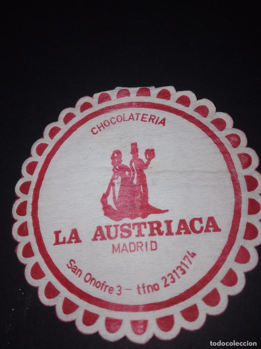Otros art&iacute;culos de coleccionismo en papel: Posavaso chocolater&iacute;a la la austriaca Madrid