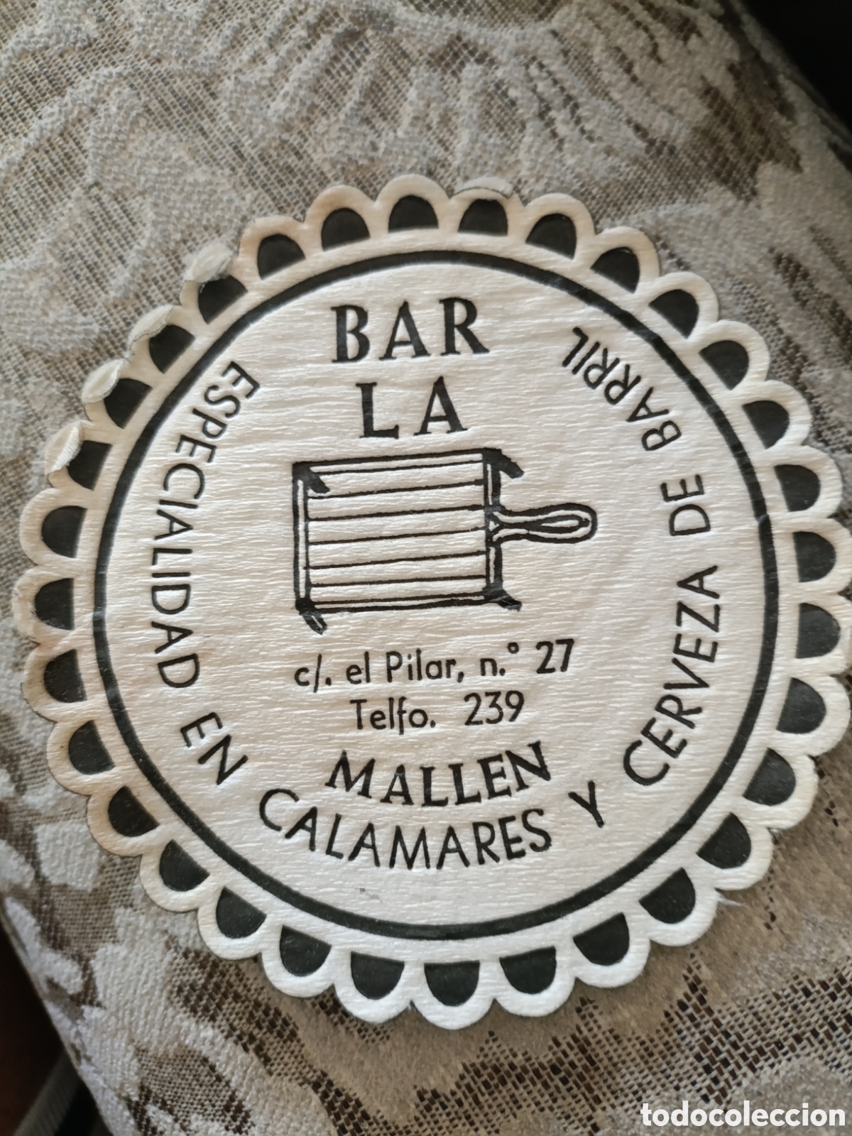 Otros art&iacute;culos de coleccionismo en papel: BAR LA MALL&Eacute;N ESPECIALIDAD EN CALAMARES [ POSAVASOS ]
