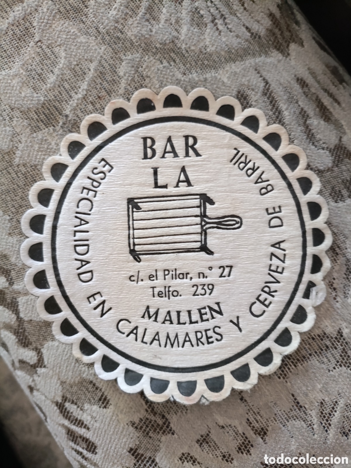 Otros art&iacute;culos de coleccionismo en papel: BAR LA MALL&Eacute;N ESPECIALIDAD EN CALAMARES [ POSAVASOS ]